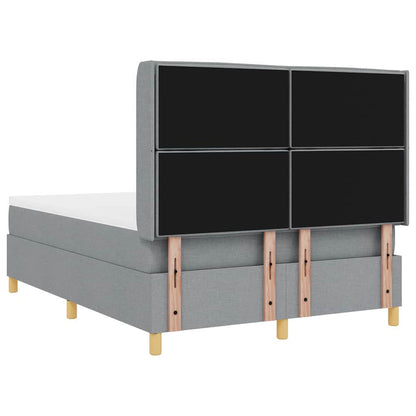 Letto a molle con materasso Grigio chiaro 160 x 200 cm Tessuto | homemem39