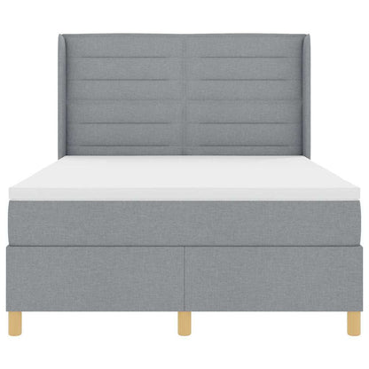 Letto a molle con materasso Grigio chiaro 160 x 200 cm Tessuto | homemem39