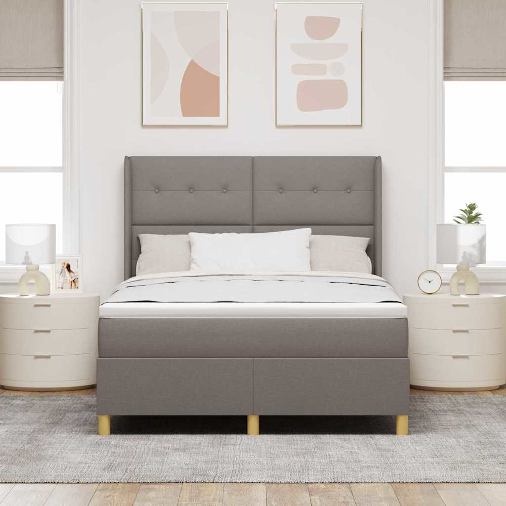 Letto a molle con testiera Talpa 140 x 200 cm Tessuto | homemem39