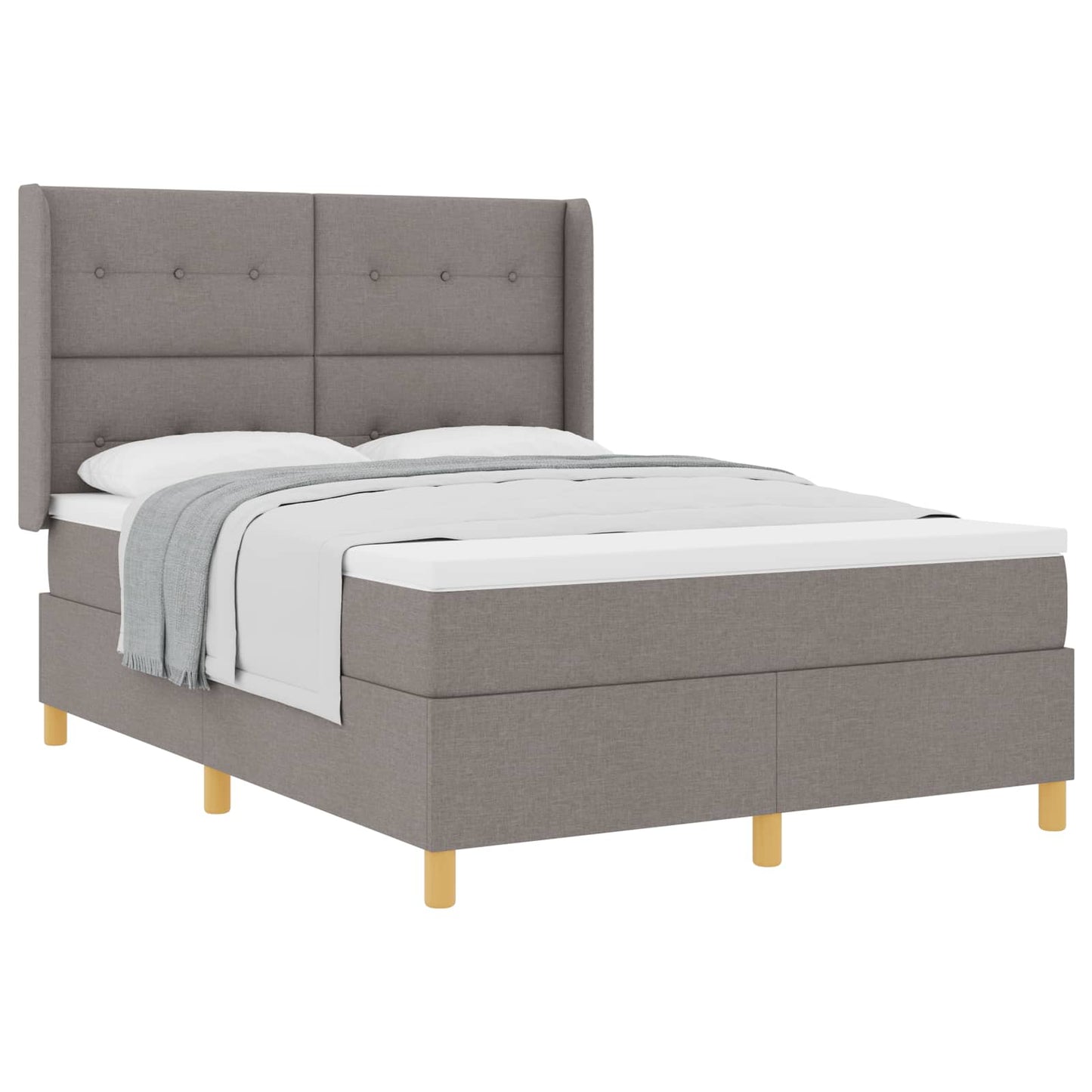 Letto a molle con testiera Talpa 140 x 200 cm Tessuto | homemem39