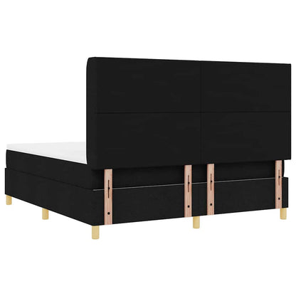 Letto a molle con testiera Nero 180 x 200 cm Tessuto | homemem39