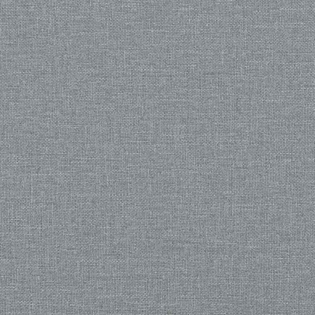 Letto a molle con testiera Grigio chiaro 140 x 200 cm Tessuto | homemem39