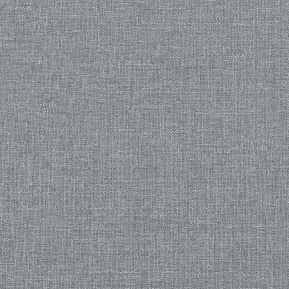 Letto a molle con testiera Grigio chiaro 140 x 200 cm Tessuto | homemem39