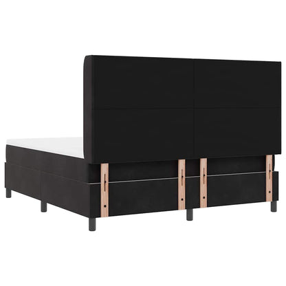 Letto a molle con testiera Nero 180 x 200 cm Velluto | homemem39