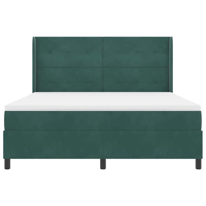 Letto a molle con testiera Verde Scuro 180 x 200 cm Velluto | homemem39