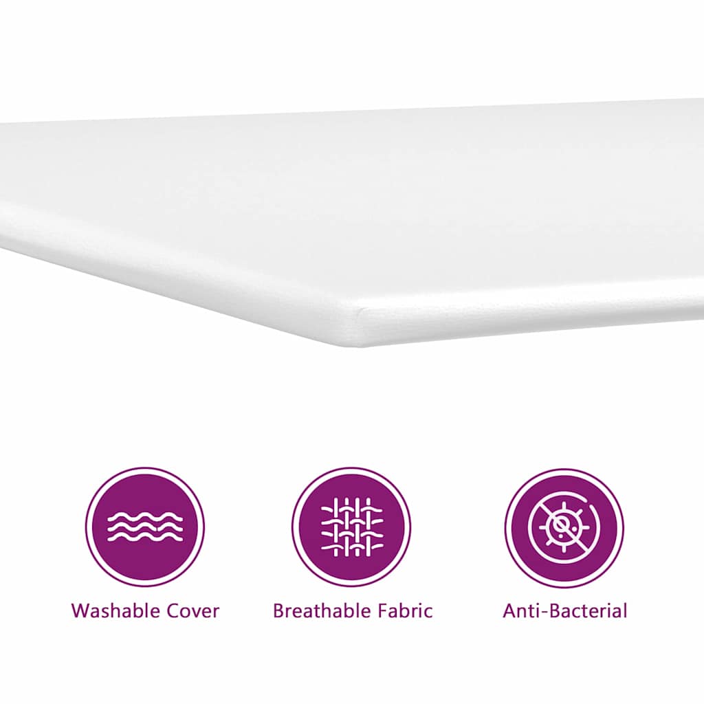 Letto a molle con testiera Rosa 80 x 200 cm Velluto