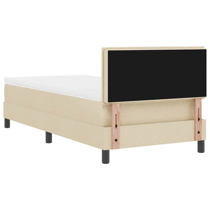 Letto a molle con materasso con led Crema 80 x 200 cm Tessuto | homemem39