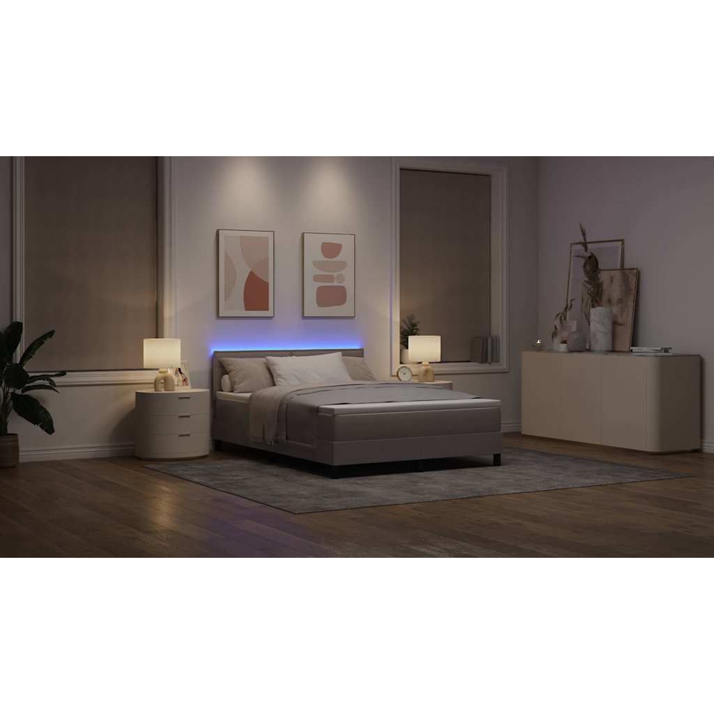 Letto a molle con materasso con led Talpa 140 x 190 cm Tessuto | homemem39