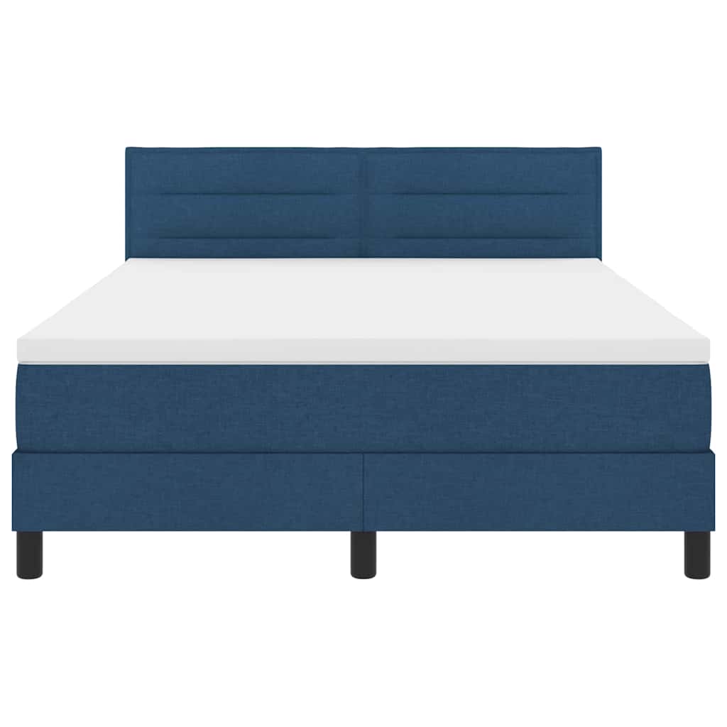 Letto a molle con materasso con led Blu 140 x 200 cm Tessuto | homemem39