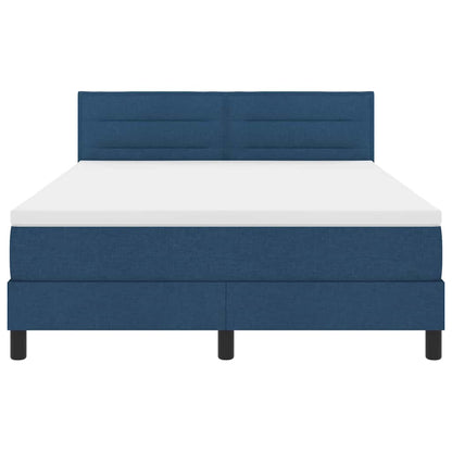 Letto a molle con materasso con led Blu 140 x 200 cm Tessuto | homemem39