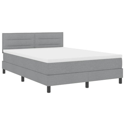 Letto a molle con materasso Grigio chiaro 160 x 200 cm Tessuto | homemem39