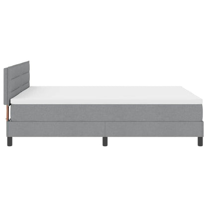 Letto a molle con materasso Grigio chiaro 160 x 200 cm Tessuto | homemem39