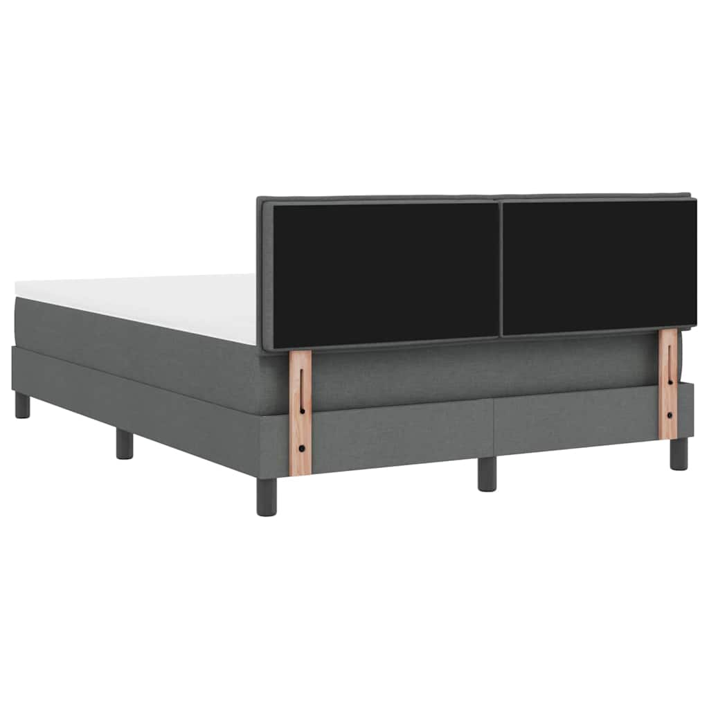 Letto a molle con materasso Grigio scuro 160 x 200 cm Tessuto | homemem39