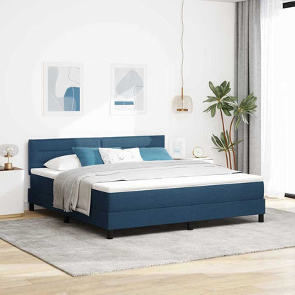 Letto a molle con materasso con led Blu 180 x 200 cm Tessuto | homemem39