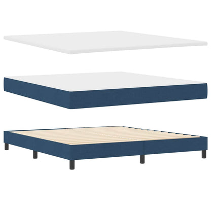 Letto a molle con materasso con led Blu 180 x 200 cm Tessuto | homemem39