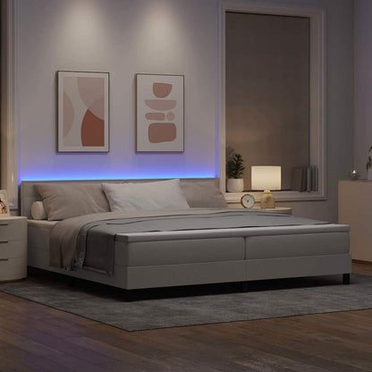 Letto a molle con materasso con led Talpa 200 x 200 cm Tessuto | homemem39