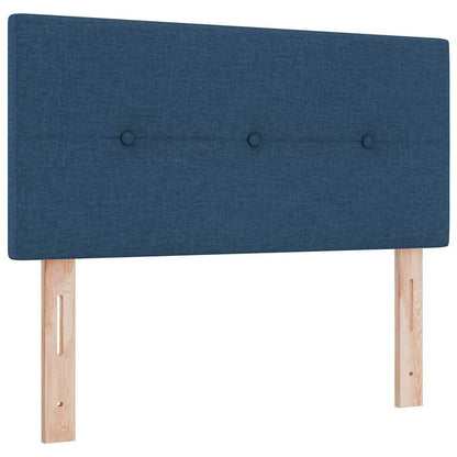 Letto a molle con strisce LED Blu 120 x 190 cm Tessuto | homemem39