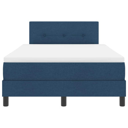 Letto a molle con strisce LED Blu 120 x 190 cm Tessuto | homemem39