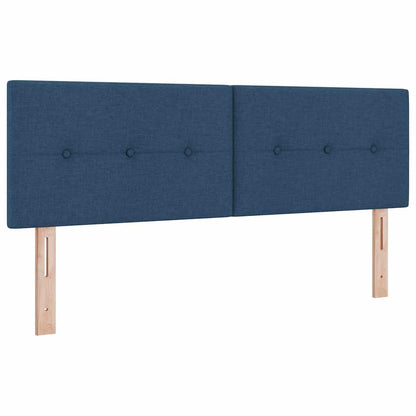Letto a molle con strisce LED Blu 140 x 200 cm Tessuto | homemem39