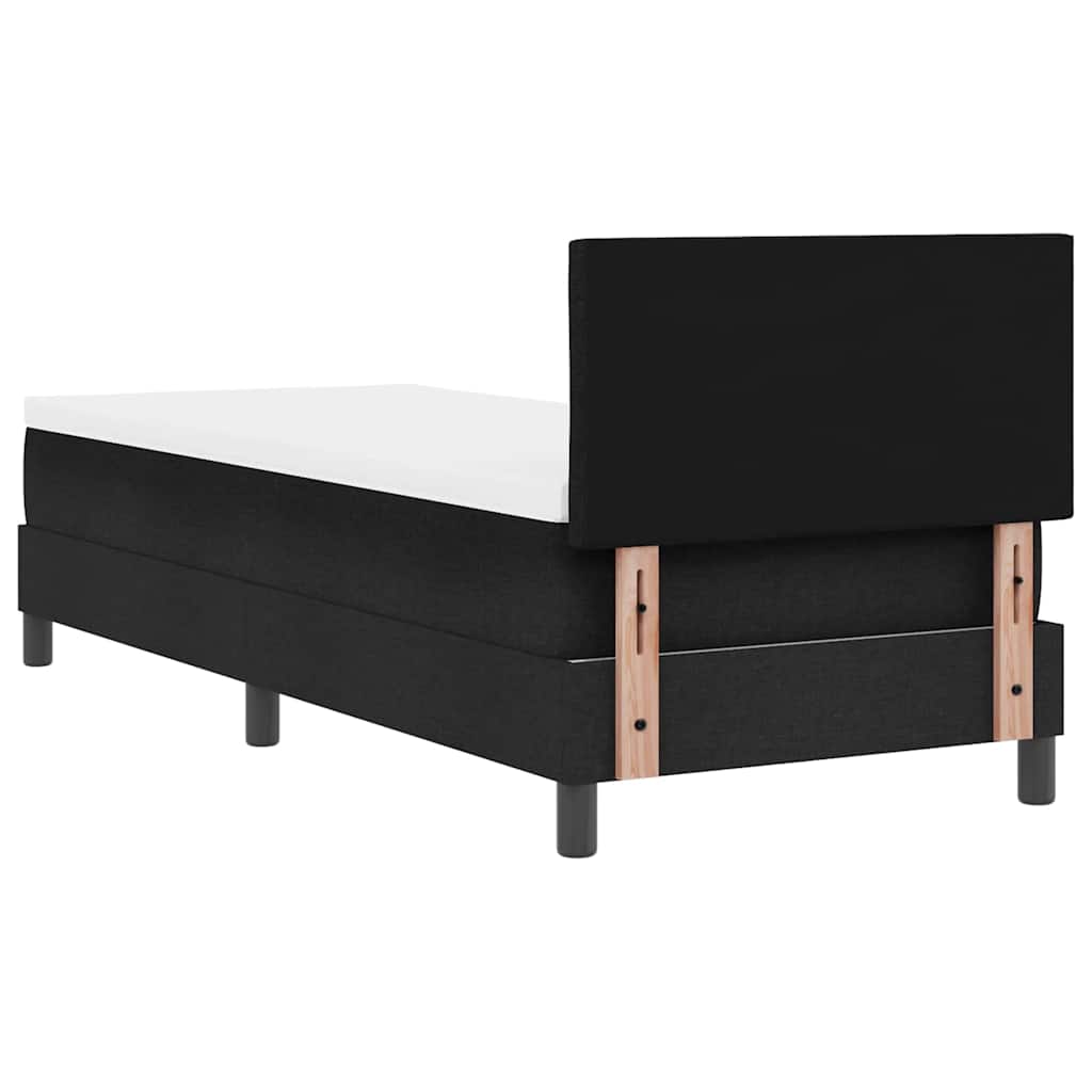 Letto a molle con strisce LED Nero 80 x 200 cm Tessuto | homemem39