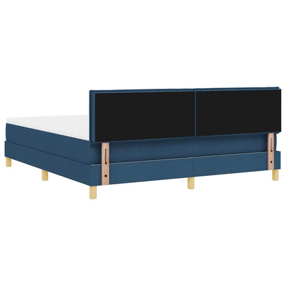 Letto a Sorgente LED con strisce LED Blu 180 x 200 cm Tessuto | homemem39