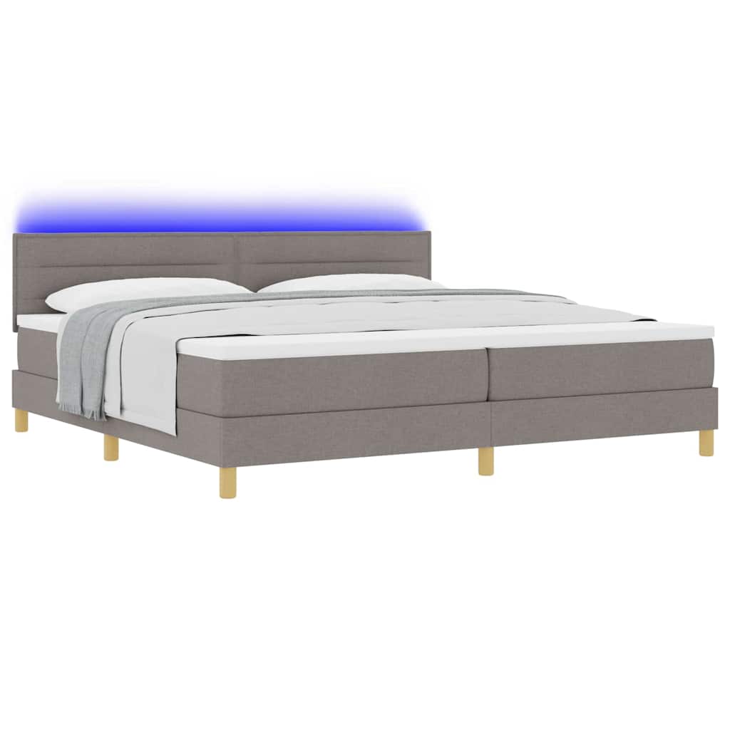 Letto a Sorgente LED con strisce LED Talpa 200 x 200 cm Tessuto | homemem39