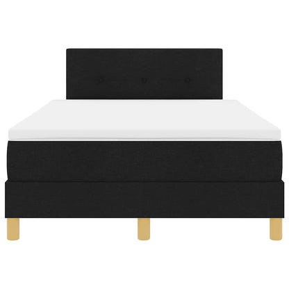 Letto a Sorgente LED con strisce LED Nero 120 x 190 cm Tessuto | homemem39