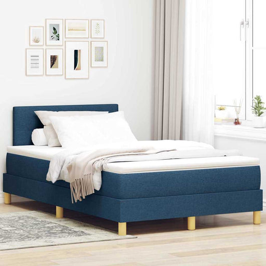 Letto a Sorgente LED con strisce LED Blu 120 x 200 cm Tessuto | homemem39