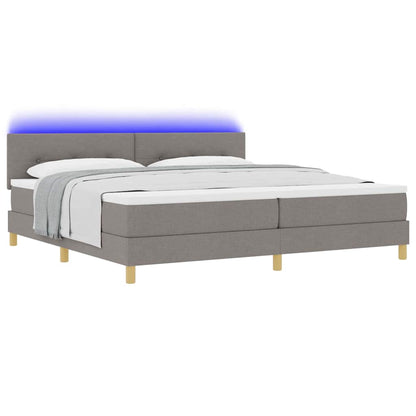 Letto a Sorgente LED con cuscino Talpa 200 x 200 cm Tessuto | homemem39