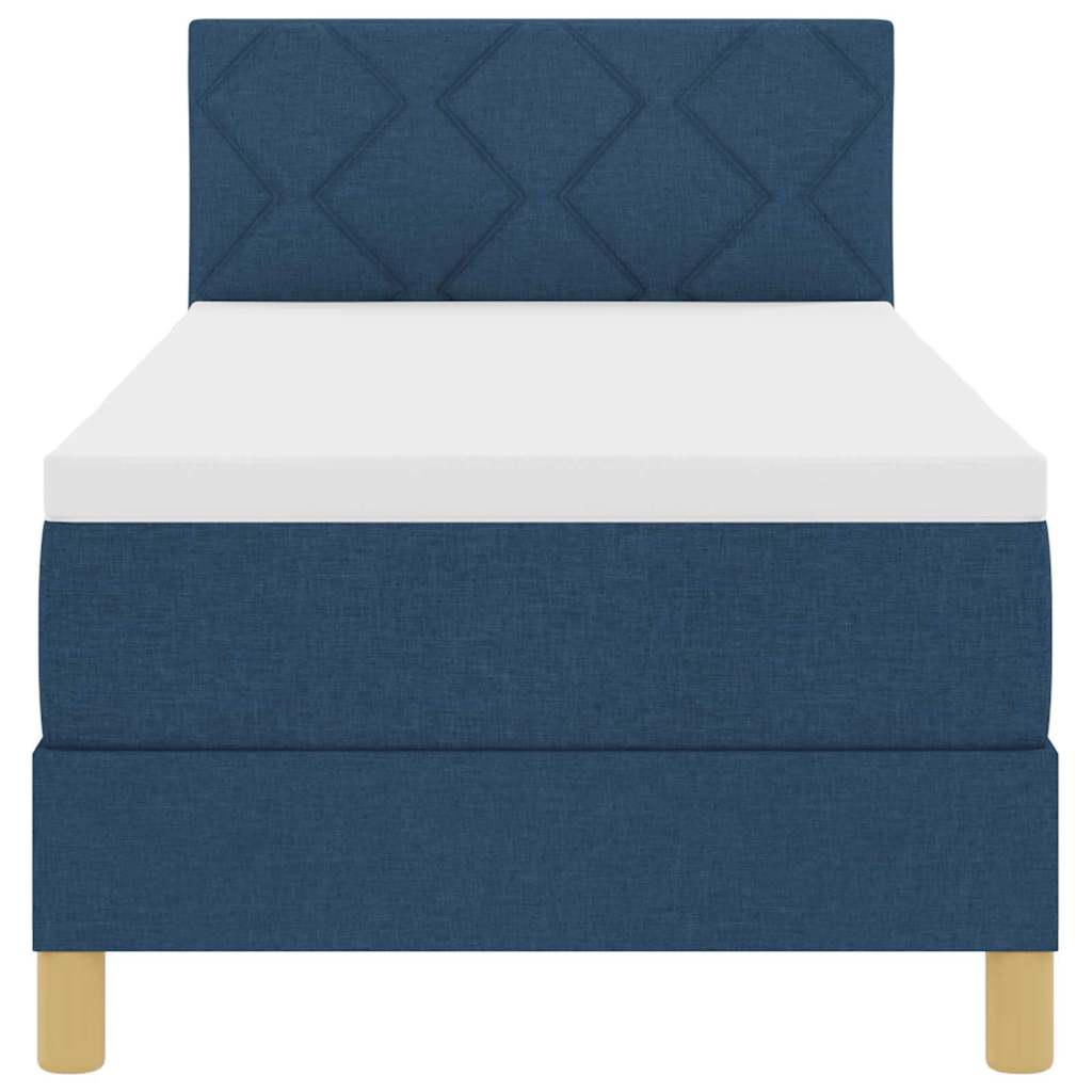 Letto a Sorgente LED con strisce LED Blu 80 x 200 cm Tessuto | homemem39