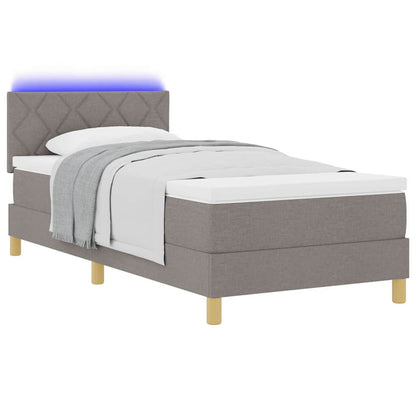 Letto a Sorgente LED con strisce LED Talpa 90 x 190 cm Tessuto | homemem39