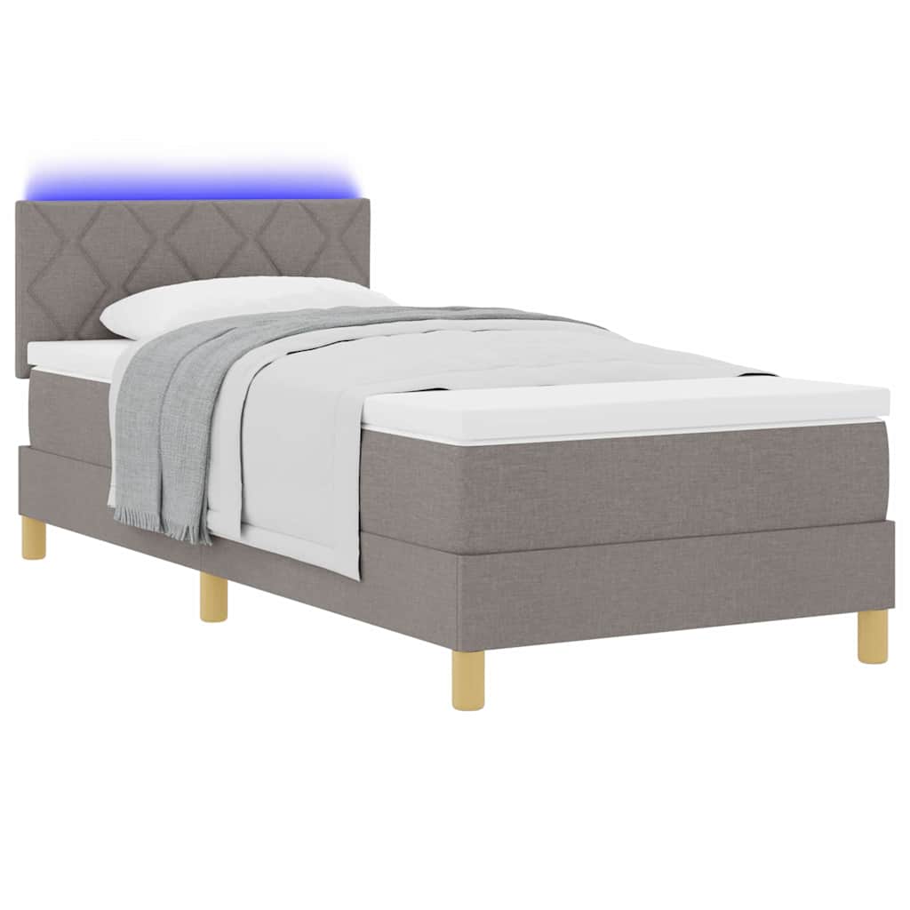 Letto a Sorgente LED con strisce LED Talpa 90 x 200 cm Tessuto | homemem39