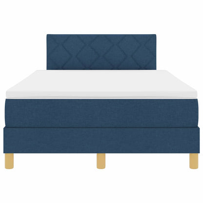 Letto a Sorgente LED con strisce LED Blu 120 x 190 cm Tessuto | homemem39
