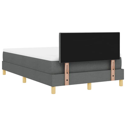 Letto a Sorgente LED Grigio scuro 120 x 200 cm Tessuto | homemem39