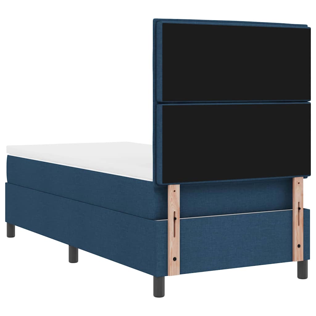 Letto a molle con materasso con led Blu 90 x 200 cm Tessuto | homemem39