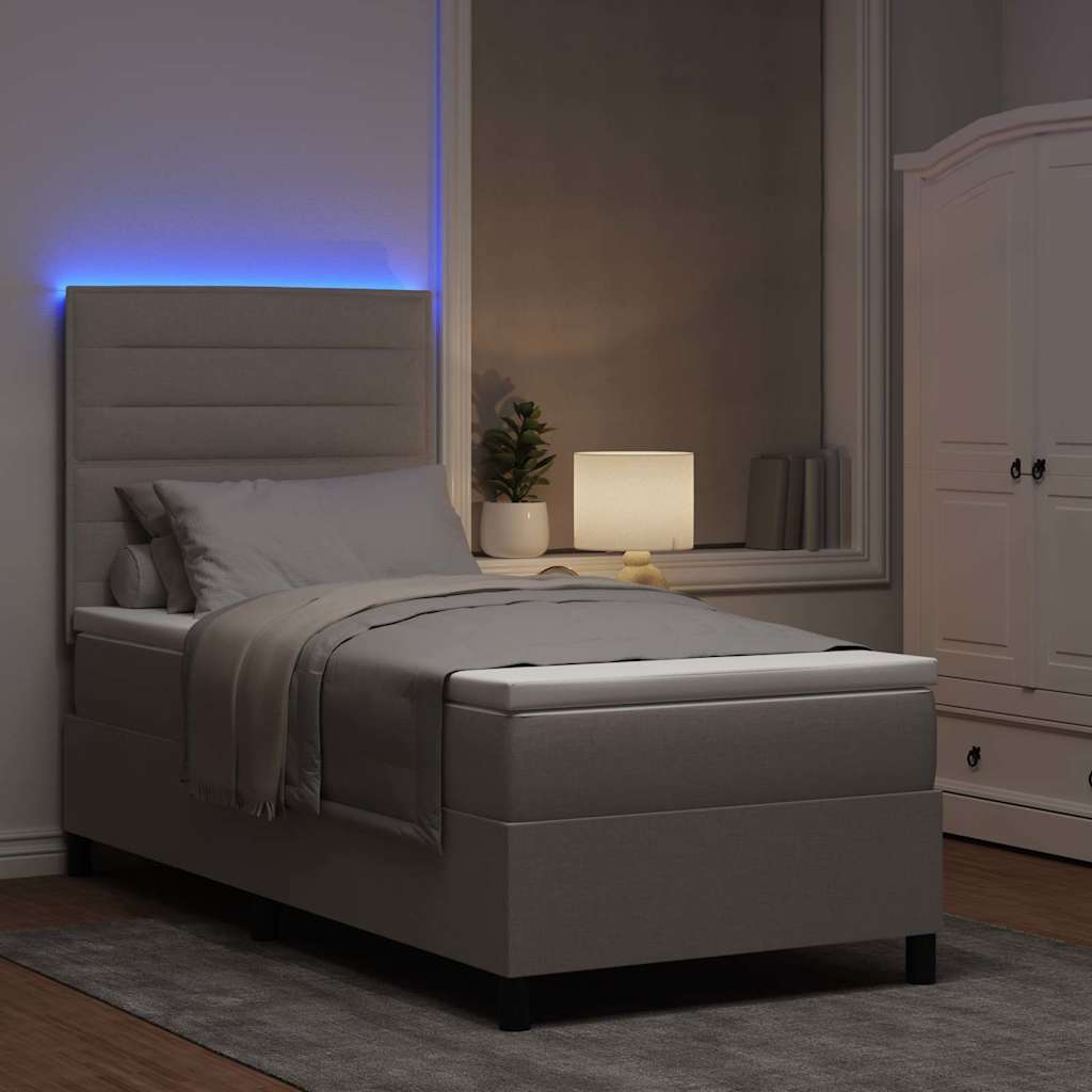 Letto a molle con materasso con led Talpa 100 x 200 cm Tessuto | homemem39