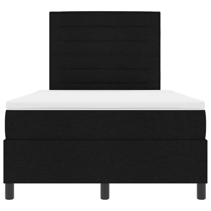 Letto a molle con materasso con led Nero 120 x 190 cm Tessuto | homemem39