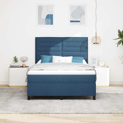 Letto a molle con materasso con led Blu 140 x 190 cm Tessuto | homemem39