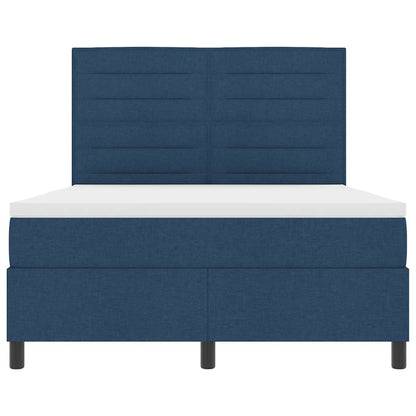 Letto a molle con materasso con led Blu 140 x 190 cm Tessuto | homemem39