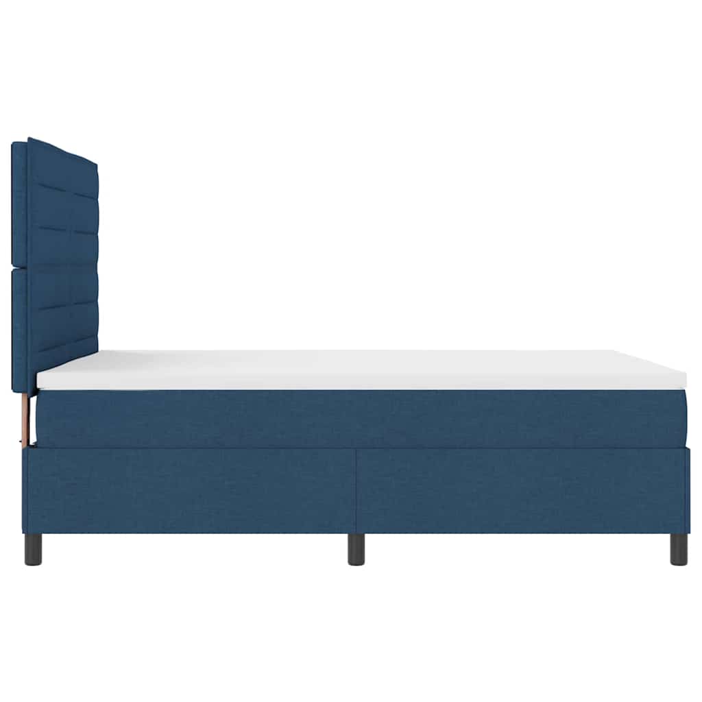 Letto a molle con materasso con led Blu 140 x 190 cm Tessuto | homemem39