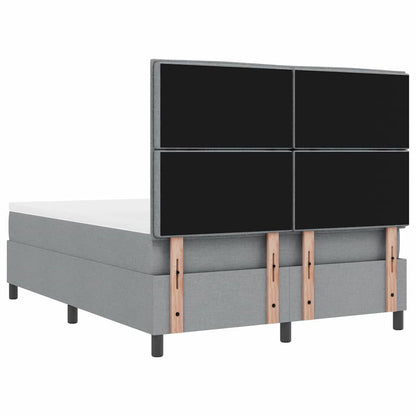Letto a molle con materasso Grigio chiaro 140 x 200 cm Tessuto | homemem39