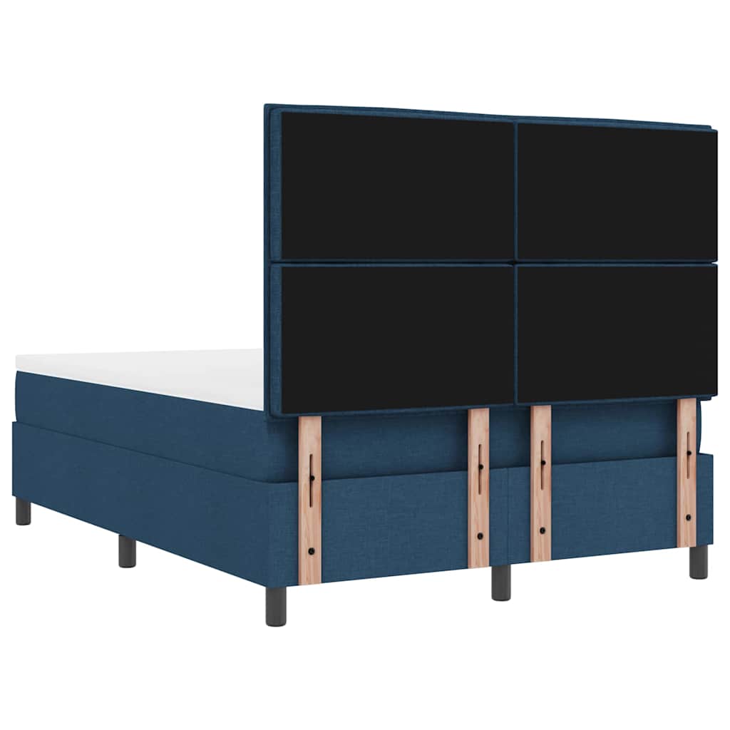 Letto a molle con materasso con led Blu 140 x 200 cm Tessuto | homemem39