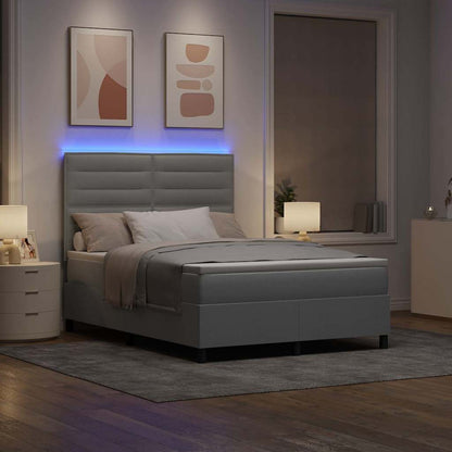 Letto a molle con materasso Grigio chiaro 160 x 200 cm Tessuto | homemem39