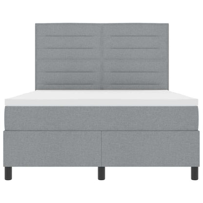 Letto a molle con materasso Grigio chiaro 160 x 200 cm Tessuto | homemem39