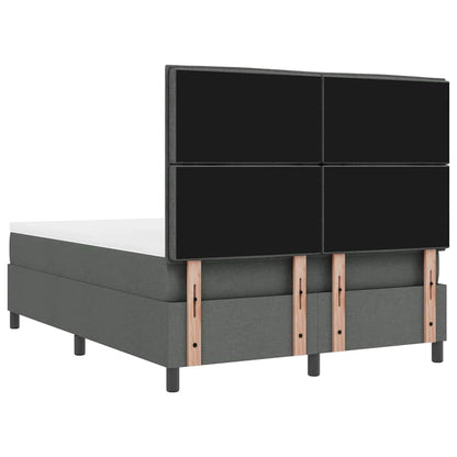 Letto a molle con materasso Grigio scuro 160 x 200 cm Tessuto | homemem39