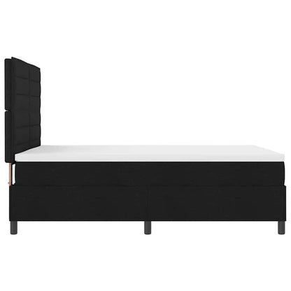 Letto a molle con materasso con led Nero 160 x 200 cm Tessuto | homemem39
