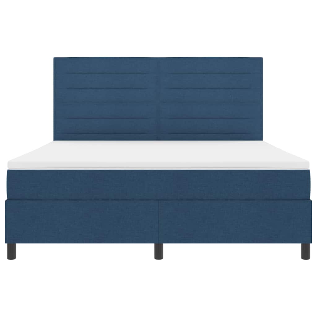 Letto a molle con materasso con led Blu 180 x 200 cm Tessuto | homemem39