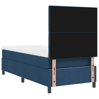 Letto a molle con strisce LED Blu 80 x 200 cm Tessuto | homemem39
