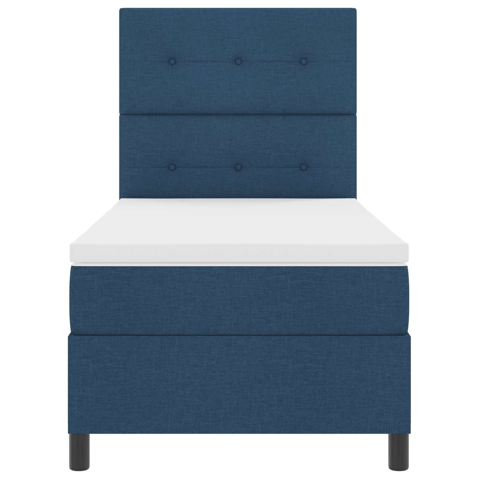 Letto a molle con strisce LED Blu 80 x 200 cm Tessuto | homemem39