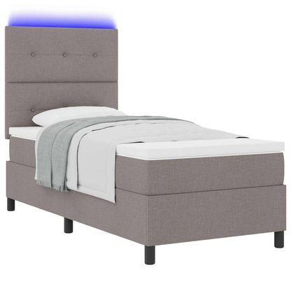 Letto a molle con strisce LED Talpa 90 x 190 cm Tessuto | homemem39